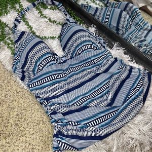 -🌼3/$30🌼intl Details Printed Tankini Swim Halter Top Size XL